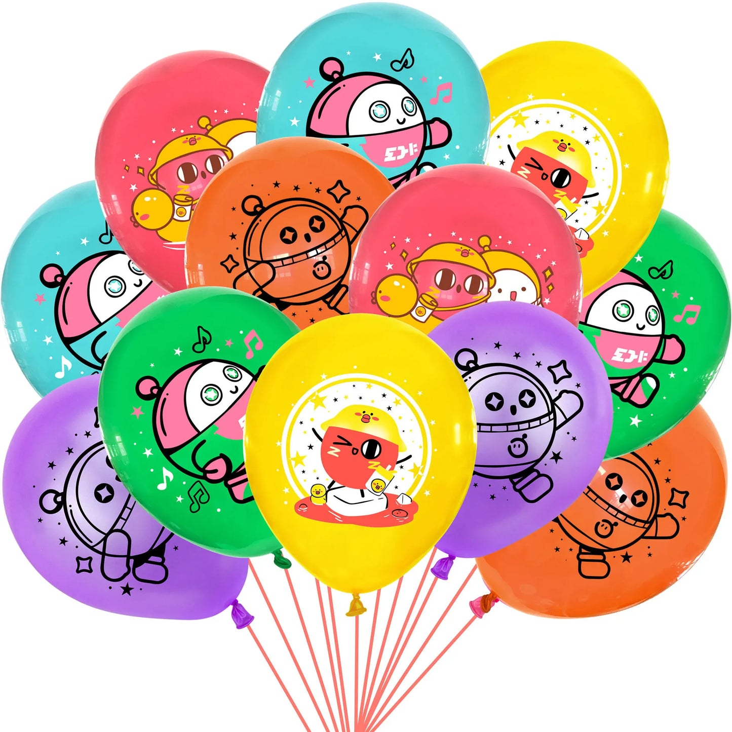 EggyPart Theme Party Decoration Supplies Balloon Banner Cake Topper Baby Shower Balloon Girl Birthday Favors