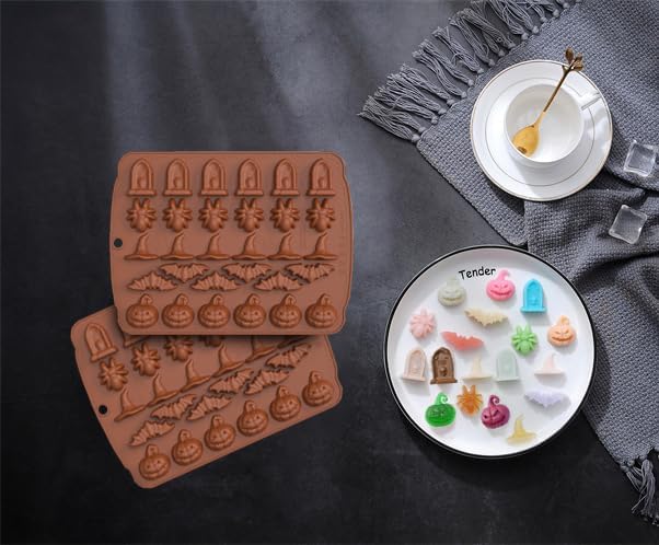 Halloween Candy Molds Silicone Molds Set of 2