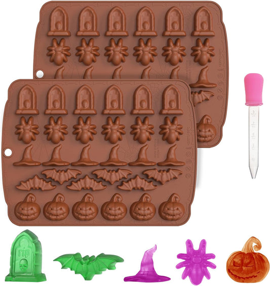 Halloween Candy Molds Silicone Molds Set of 2